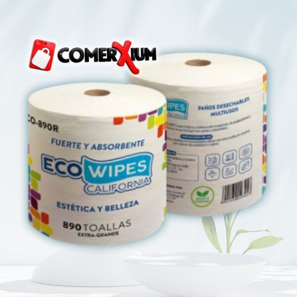 Toallas ECOWIPES – MegaRollo x 890 toallas